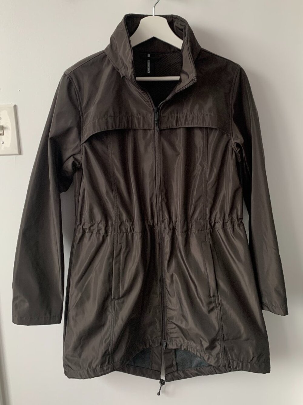 Mondetta Brown Windbreaker Travel Jacket Size S